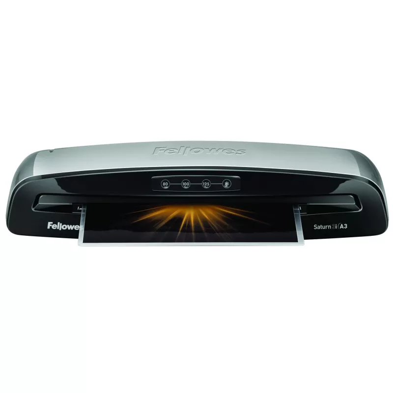 Fellowes Saturn 3i šalto/karšto laminavimo aparatas 300 mm/min juodas, sidabrinis