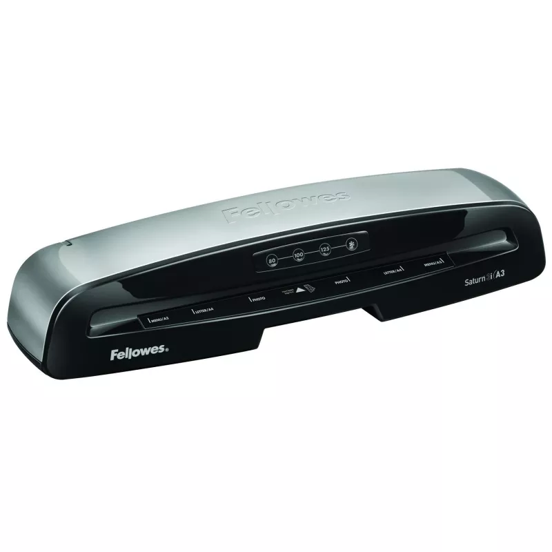 Fellowes Saturn 3i šalto/karšto laminavimo aparatas 300 mm/min juodas, sidabrinis