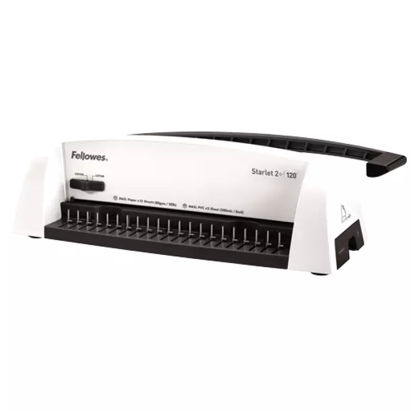 Fellowes Starlet 2+ segtuvas su 2 žiedais, pilkas/baltas