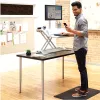 Fellowes antinuovarginis kilimėlis - kasdienis ergonominis sėdėjimo-stovėjimo stalo kilimėlis darbui ar namų aplinkai - H1,91 x P91,44 x G60,96 cm - juodas
