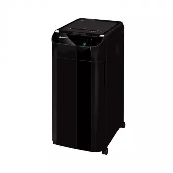 Fellowes AutoMax 350C automatinis popieriaus smulkintuvas, 350 lapų, kryžminis pjovimas, 4x38 mm, P4, 68 l krepšelis