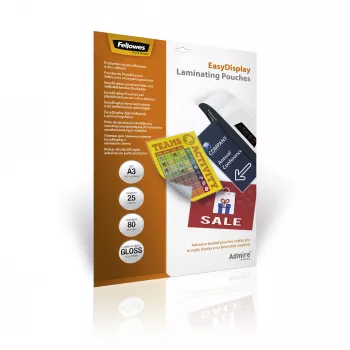 Fellowes 5601803 laminavimo maišeliai, 25 vnt., A3, blizgūs