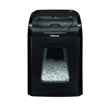 Fellowes Powershred 12C popieriaus smulkintuvas, kryžminis pjovimas, 22,5 cm, juodas