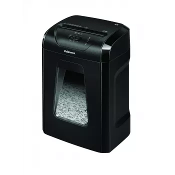 Fellowes Powershred 12C popieriaus smulkintuvas, kryžminis pjovimas, 22,5 cm, juodas