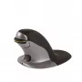 Fellowes Ambidextrous Vertical Mouse - Maža belaidė, Ambidekstrinė, Vertikalaus dizaino, Lazerinė, RF Belaidė, 1200 DPI, Juoda, Sidabrinė