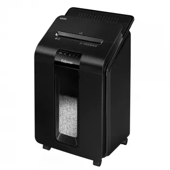 Dokumentų smulkintuvas Fellowes AutoMax 100M, smulkinimas dalelėmis, 22 cm, juodas