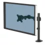 Fellowes Reflex monitorio laikiklis - monitoriaus stovas 8 kg 32 colių ekranams - reguliuojamas monitoriaus laikiklis ant stalo - pakreipimas 45° pasukimas 180° sukimas 360°, VESA 75x75/100x100 - juodas