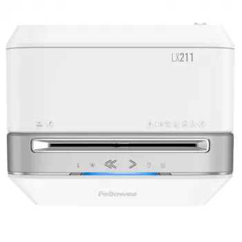 Fellowes LX Series Powershred LX21 mikrokapojimo popieriaus smulkintuvas, pilka/balta