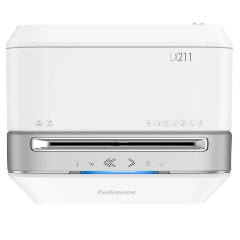 Fellowes LX Series Powershred LX21 mikrokapojimo popieriaus smulkintuvas, pilka/balta
