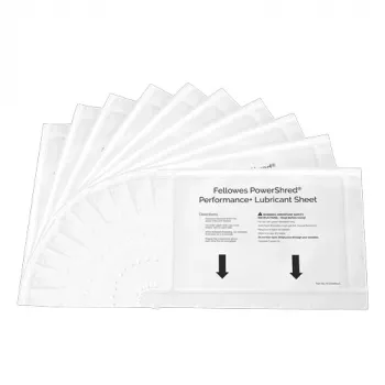 Fellowes 4025601 popieriaus smulkintuvo tepimo lakštai 10 vnt.