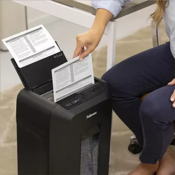 Fellowes AutoMax 90M popieriaus smulkintuvas, mikro pjūvis, juodas