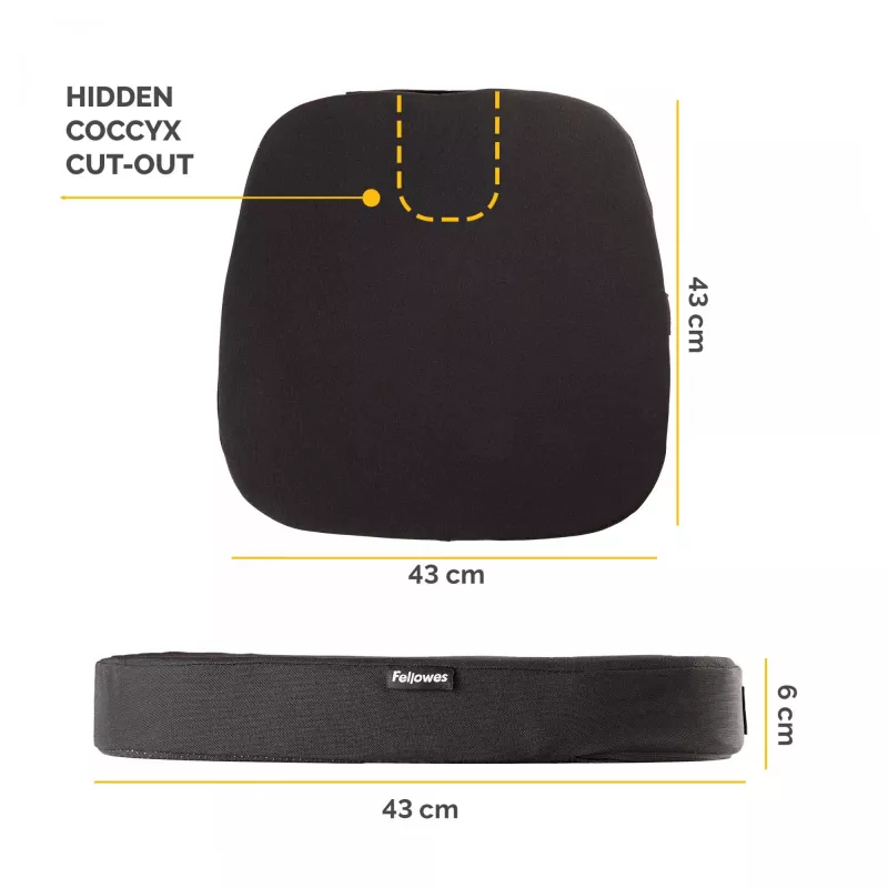 Fellowes Breyta Comfort sėdimosios pagalvėlės su uodegikaulio išpjova