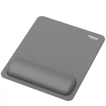 Fellowes Breyta pelės kilimėlis su riešo atrama, antibakterine apsauga, ergonomiškas, pilkas