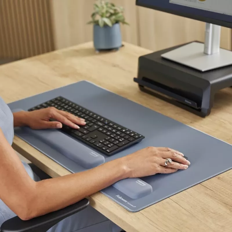 Fellowes Breyta riešo atrama su antibakterine apsauga, ergonominė, mėlyna