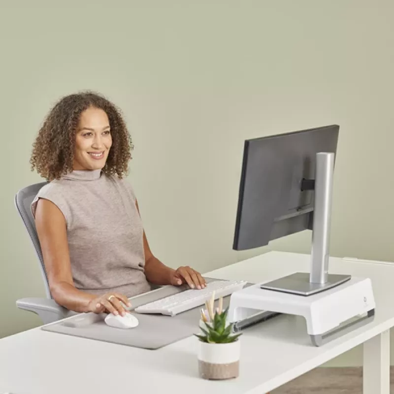 Fellowes Breyta riešo atrama su antibakterine apsauga, ergonominė riešo atrama, smėlio spalvos