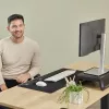 Fellowes Breyta riešo atrama klaviatūrai su antibakterine apsauga, juoda