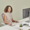 Fellowes Breyta Compact riešų atrama klaviatūrai su antibakterine apsauga, smėlio spalvos
