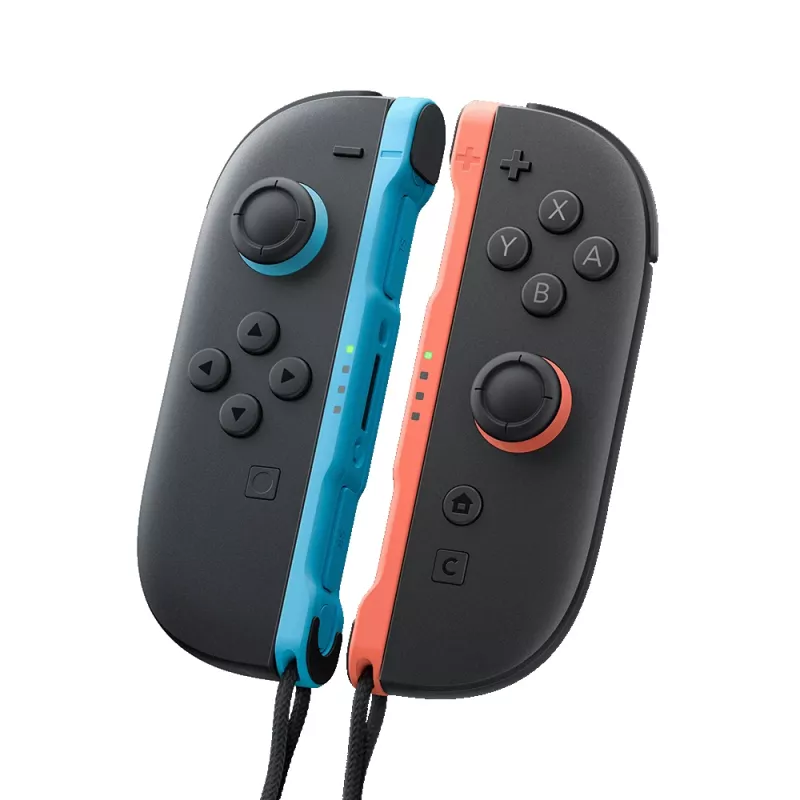 Nintendo Joy-Con 2 (L)/(R) Šviesiai mėlyna/Šviesiai raudona, valdiklis, Nintendo Switch 2, fiksavimo mygtukas, D-padas, Pagrindinis mygtukas, Analoginis / Skaitmeninis, Belaidis, Bluetooth