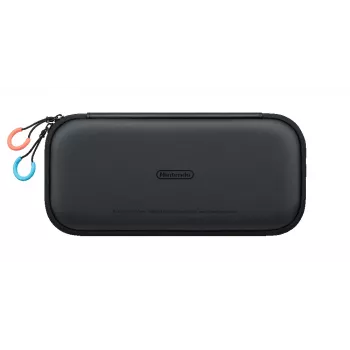 Nintendo Switch 2 nešiojimo dėklas su ekrano apsauga, kietas korpusas, Nintendo, juoda, Nintendo Switch 2, užtrauktukas, 142 mm