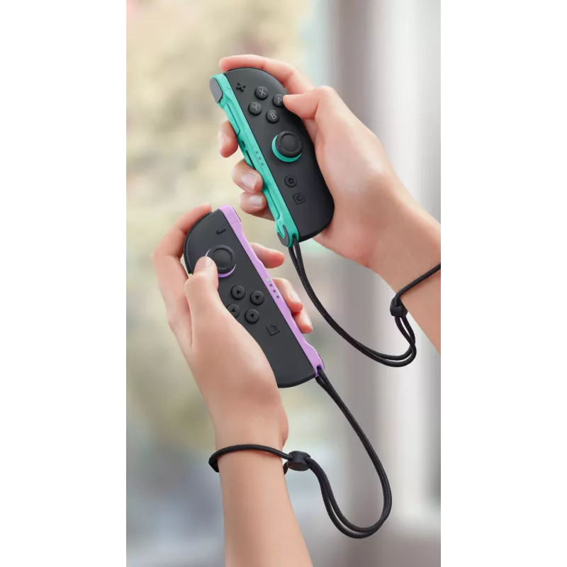 Nintendo Joy-Con 2 pora šviesiai violetinė / šviesiai žalia, žaidimų pultas, Nintendo Switch 2, Home mygtukas, analoginis / skaitmeninis, belaidis, Bluetooth