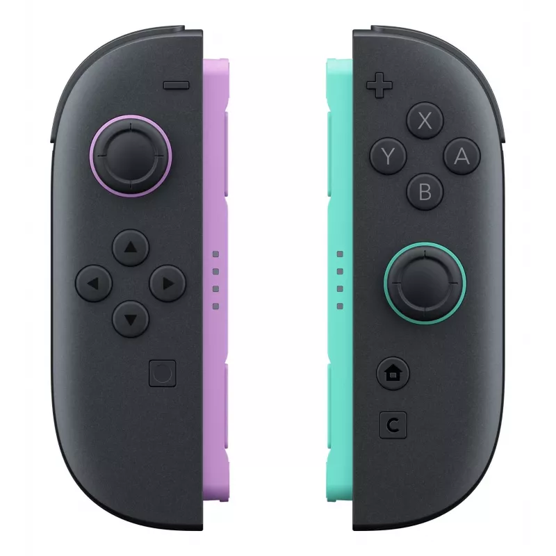 Nintendo Joy-Con 2 pora šviesiai violetinė / šviesiai žalia, žaidimų pultas, Nintendo Switch 2, Home mygtukas, analoginis / skaitmeninis, belaidis, Bluetooth