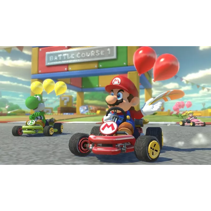 Nintendo Mario Kart 8 Deluxe Standartinis Vokiečių, Anglų, Prancūzų, Italų, Japonų, Olandų, Portugalų, Rusų Nintendo Switch