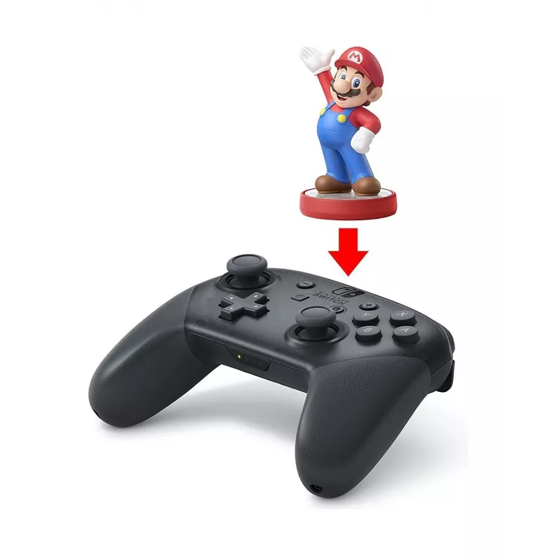 Nintendo Switch Pro Controller juodas belaidis žaidimų pultas Bluetooth analoginis / skaitmeninis Nintendo Switch, PC