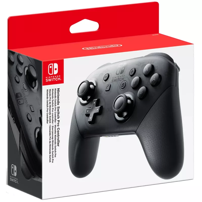 Nintendo Switch Pro Controller juodas belaidis žaidimų pultas Bluetooth analoginis / skaitmeninis Nintendo Switch, PC