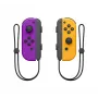 Žaidimų pultai NINTENDO Joy-Con belaidžiai Bluetooth, skirti Nintendo Switch — juoda/oranžinė/violetinė, analoginiai/digitaliniai, D-pad