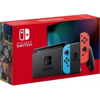 Nintendo Switch nešiojama žaidimų konsolė 15,8 cm (6,2 colio) 32 GB liečiamuoju ekranu Wi-Fi mėlyna, pilka, raudona