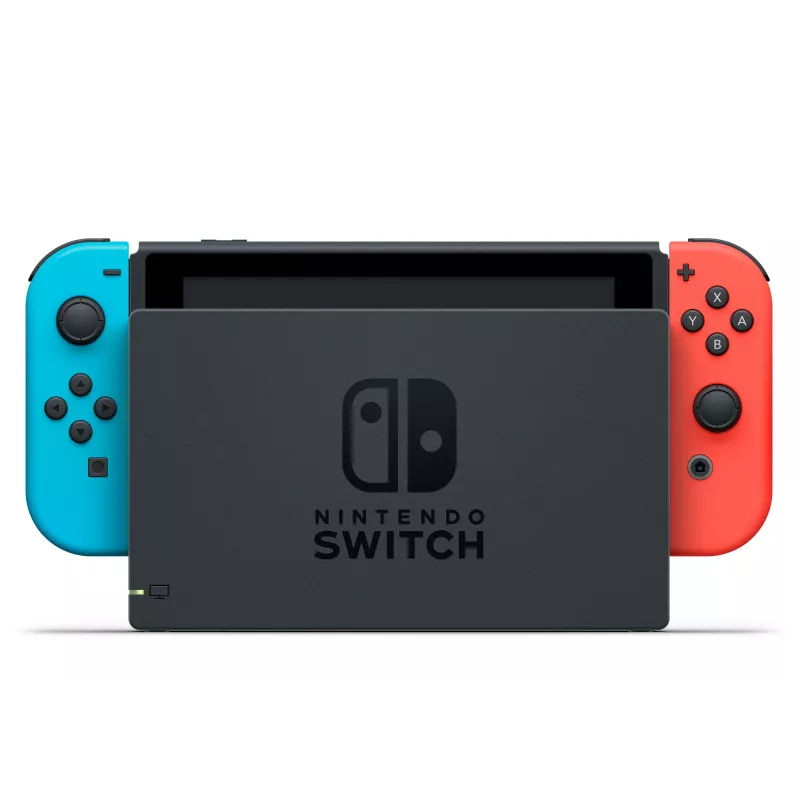 Nintendo Switch nešiojama žaidimų konsolė 15,8 cm (6,2 colio) 32 GB liečiamuoju ekranu Wi-Fi mėlyna, pilka, raudona