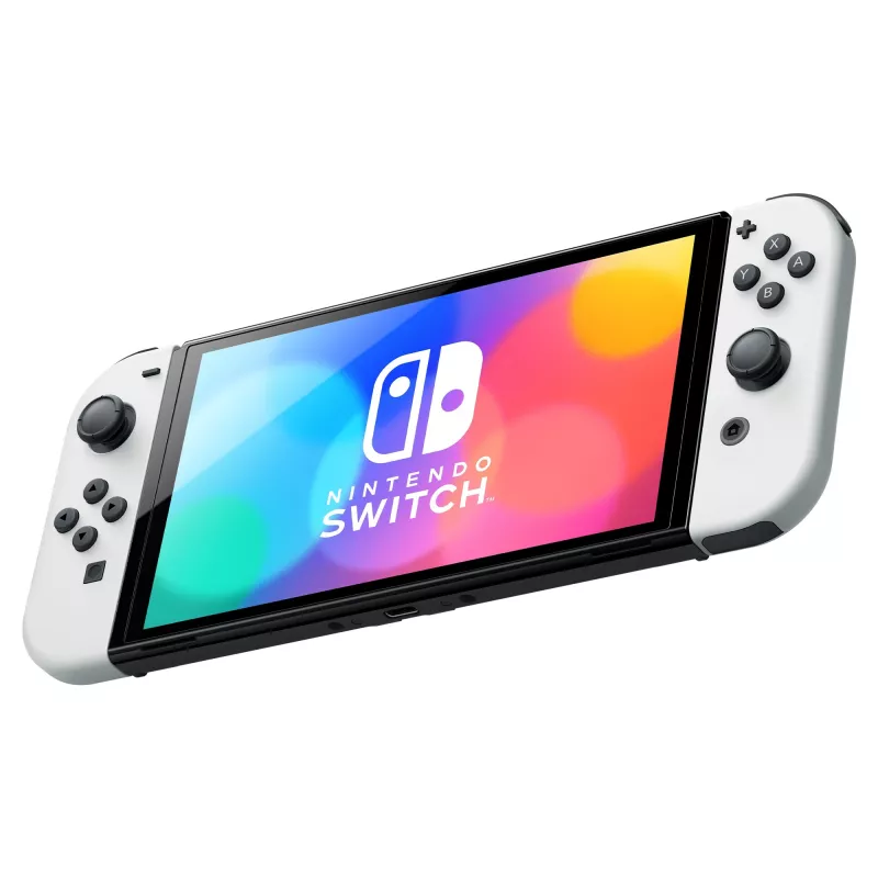 Nintendo Switch OLED nešiojama žaidimų konsolė 17,8 cm (7 colių) 64 GB Liečiamas ekranas Wi-Fi Juoda, Balta
