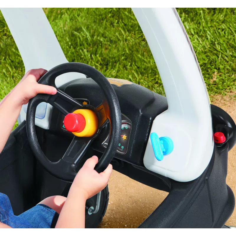Little Tikes Tikes Patrol Policijos Automobilis, 1,5 m., 4 ratai, Plastikas, Juoda, Balta, Reikalingos baterijos