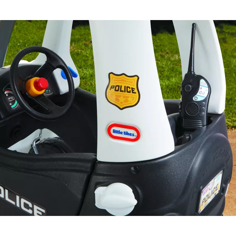 Little Tikes Tikes Patrol Policijos Automobilis, 1,5 m., 4 ratai, Plastikas, Juoda, Balta, Reikalingos baterijos