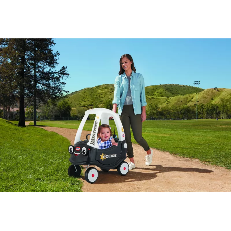 Little Tikes Tikes Patrol Policijos Automobilis, 1,5 m., 4 ratai, Plastikas, Juoda, Balta, Reikalingos baterijos