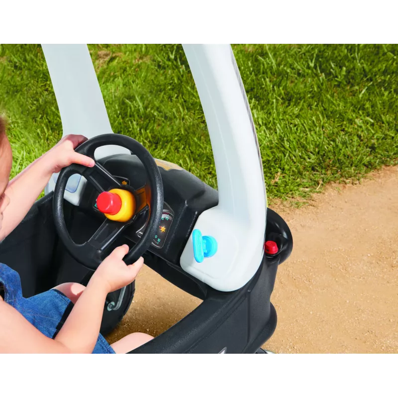 Little Tikes Tikes Patrol Policijos Automobilis, 1,5 m., 4 ratai, Plastikas, Juoda, Balta, Reikalingos baterijos