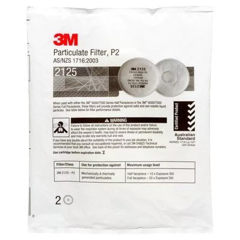 Dulkių filtras 3M 2125 P2 R, 2 vnt.