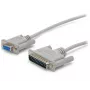 StarTech.com 10 pėdų kryžminis DB9 į DB25 nuoseklus nulinio modemo laidas - F/M