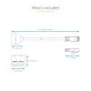 StarTech.com 2 į 1 RJ45 skirstytuvas kabelio adapteris - F/M, 10/100Base-T(X), Cat5e, pilka, PVC, 0,33 m, kištukas/lizdas