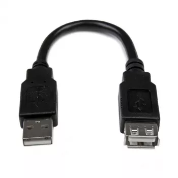 StarTech.com 15 cm USB 2.0 prailginimo adapterio laidas A-A, kištukas/lizdas