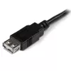 StarTech.com 15 cm USB 2.0 prailginimo adapterio laidas A-A, kištukas/lizdas