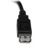 StarTech.com 15 cm USB 2.0 prailginimo adapterio laidas A-A, kištukas/lizdas