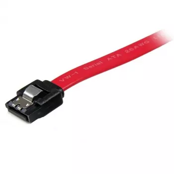 StarTech.com 12 colių užfiksuojantis SATA kabelis, 0,304 m, SATA III, SATA 7 kontaktų, SATA 7 kontaktų, Vyriškas/Vyriškas, Raudonas