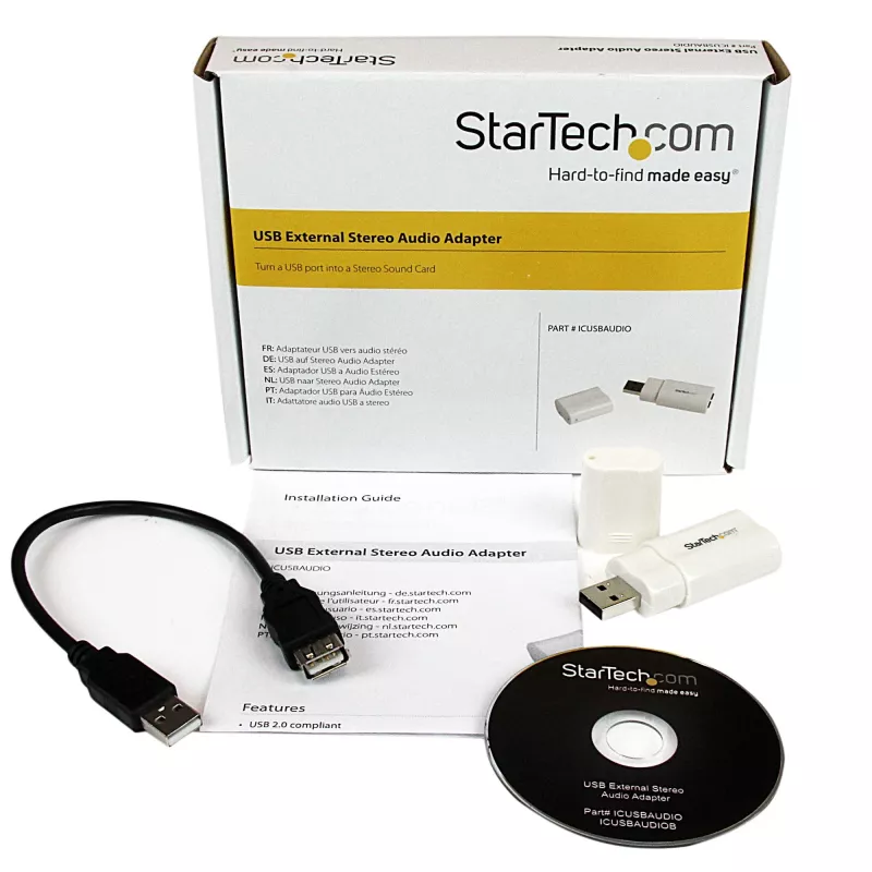 StarTech.com USB į stereo garso adapterį keitiklis
