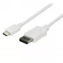 StarTech.com 6 pėdų/1,8 m USB C į DisplayPort 1.2 laidas 4K 60Hz – USB-C į DisplayPort adapterio laidas HBR2 – USB Type-C DP Alt režimo į DP monitoriaus vaizdo laidas – veikia su Thunderbolt 3 – Baltas