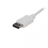 StarTech.com 6 pėdų/1,8 m USB C į DisplayPort 1.2 laidas 4K 60Hz – USB-C į DisplayPort adapterio laidas HBR2 – USB Type-C DP Alt režimo į DP monitoriaus vaizdo laidas – veikia su Thunderbolt 3 – Baltas