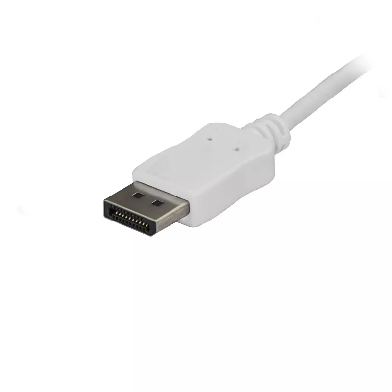 StarTech.com 6 pėdų/1,8 m USB C į DisplayPort 1.2 laidas 4K 60Hz – USB-C į DisplayPort adapterio laidas HBR2 – USB Type-C DP Alt režimo į DP monitoriaus vaizdo laidas – veikia su Thunderbolt 3 – Baltas