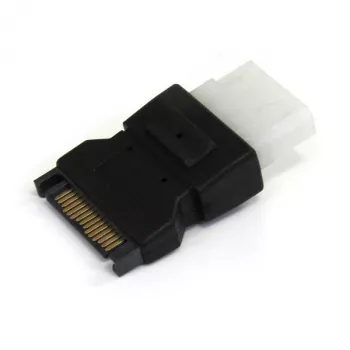 StarTech.com SATA į LP4 maitinimo adapteris, SATA (15 kontaktų), LP4 (4 kontaktų), juodas