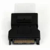 StarTech.com SATA į LP4 maitinimo adapteris, SATA (15 kontaktų), LP4 (4 kontaktų), juodas
