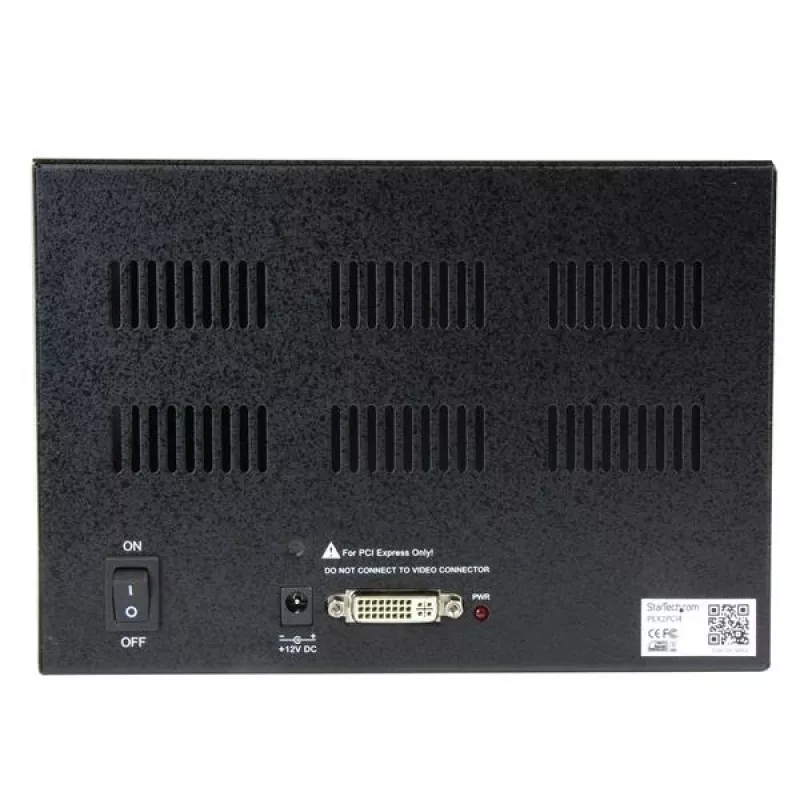 „StarTech.com“ PCI Express į 4 lizdų PCI išplėtimo sistema, juoda, CE, FCC, RoHS, 12 V, 3 A, 0–55 °C, -40–75 °C
